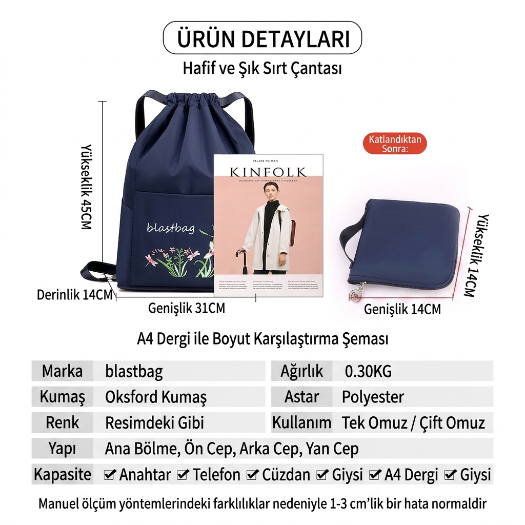 BlastBag® Katlanabilir Sırt Çantası