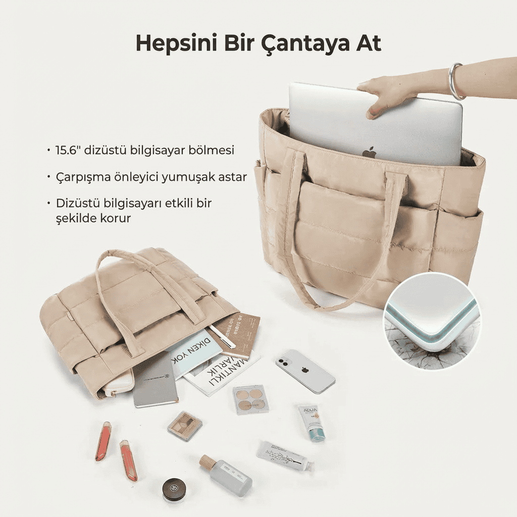 BlastBag® Puffy Tote Çanta