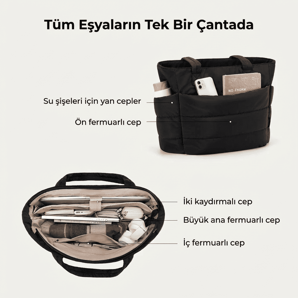 BlastBag® Puffy Tote Çanta